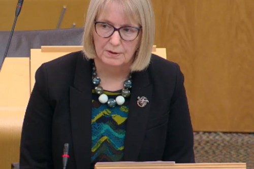 Beatrice Wishart in the Scottish Parliament