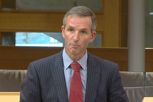 Liam McArthur in the Scottish Parliament chamber