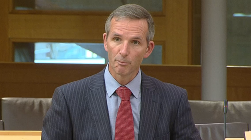 Liam McArthur in the Scottish Parliament chamber